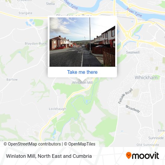 Winlaton Mill map