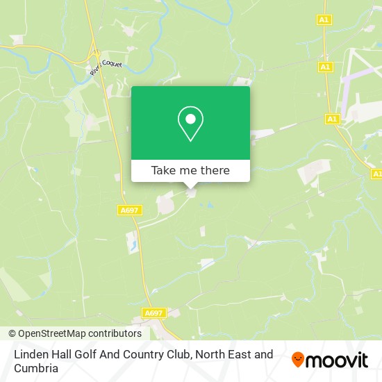 Linden Hall Golf And Country Club map
