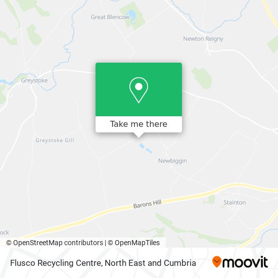 Flusco Recycling Centre map