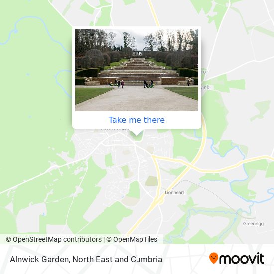 Alnwick Garden map