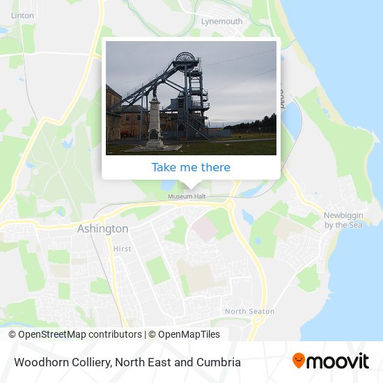 Woodhorn Colliery map