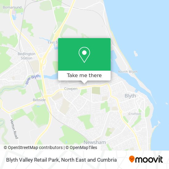 Blyth Valley Retail Park map