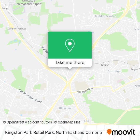 Kingston Park Retail Park map