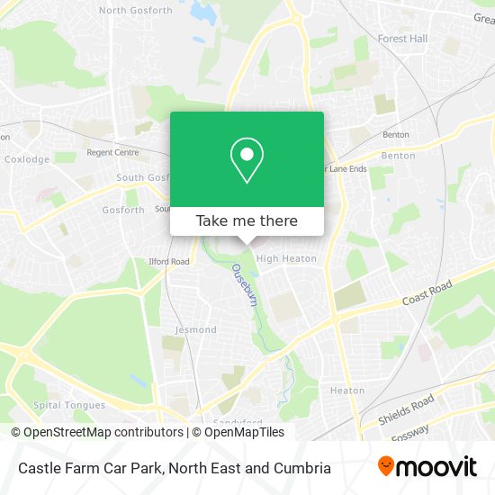 Castle Farm Car Park map