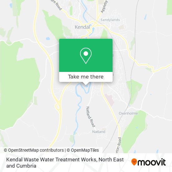 Kendal Waste Water Treatment Works map