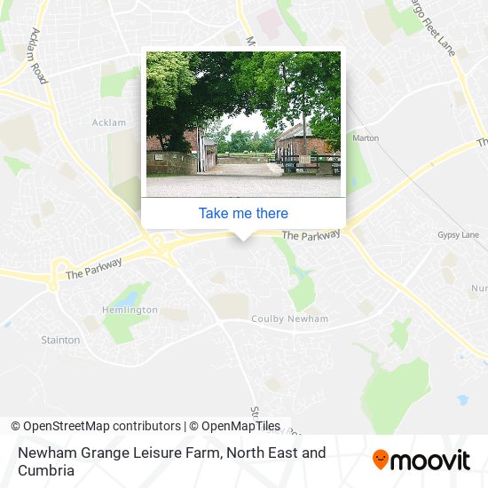 Newham Grange Leisure Farm map