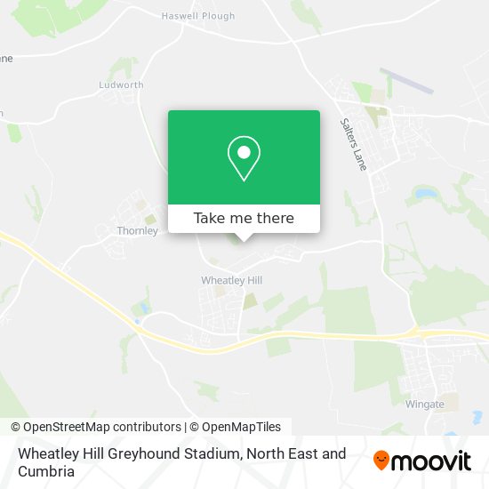 Wheatley Hill Greyhound Stadium map