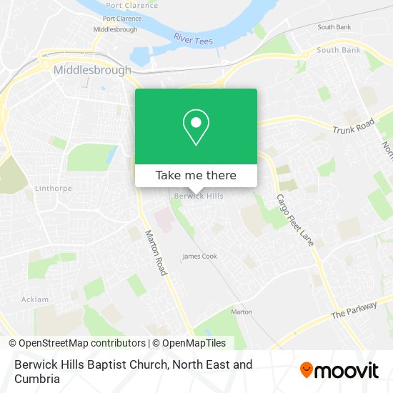 Berwick Hills Baptist Church map