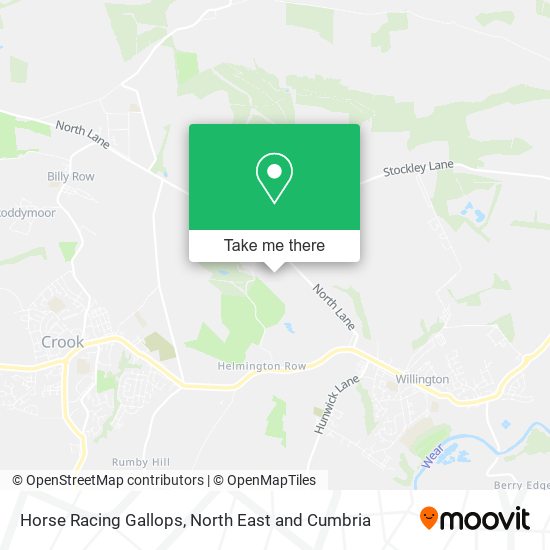 Horse Racing Gallops map