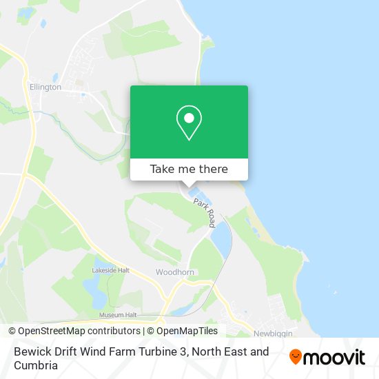 Bewick Drift Wind Farm Turbine 3 map