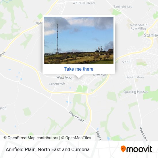 Annfield Plain map