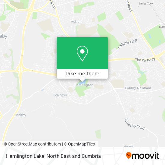 Hemlington Lake map
