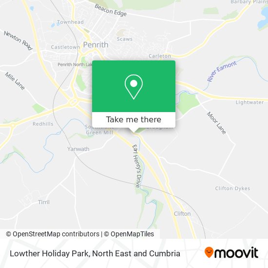 Lowther Holiday Park map