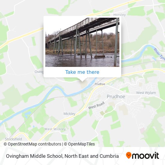 Ovingham Middle School map