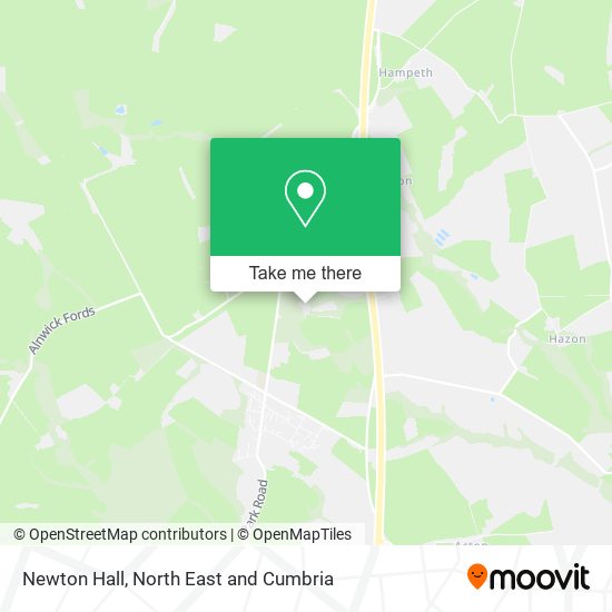 Newton Hall map