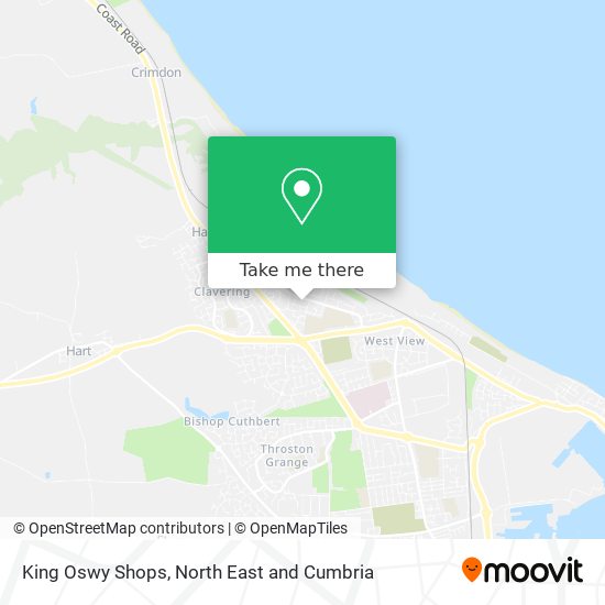 King Oswy Shops map