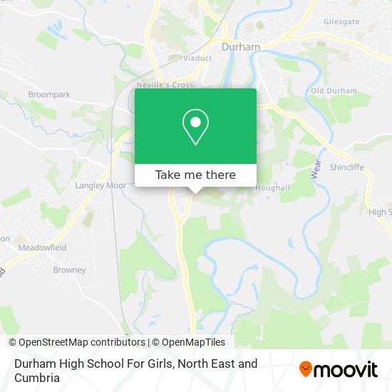 Durham High School For Girls map