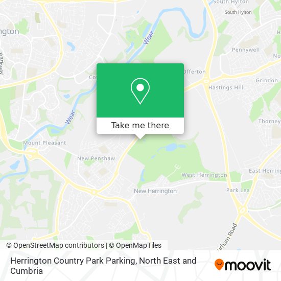 Herrington Country Park Parking map