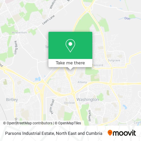 Parsons Industrial Estate map