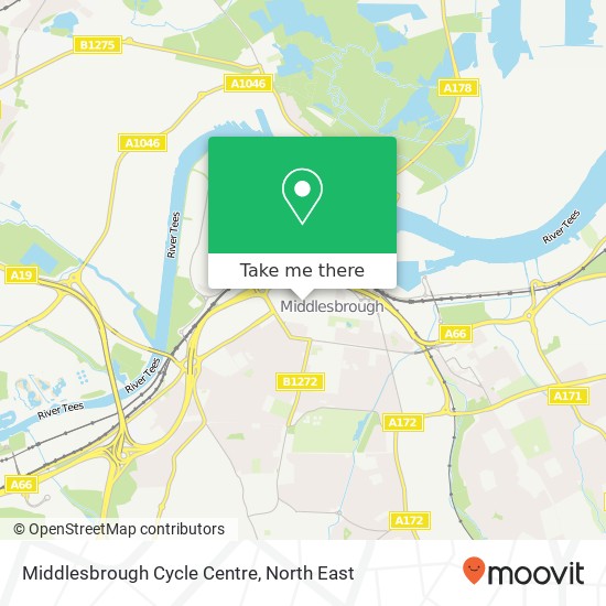 Middlesbrough Cycle Centre map