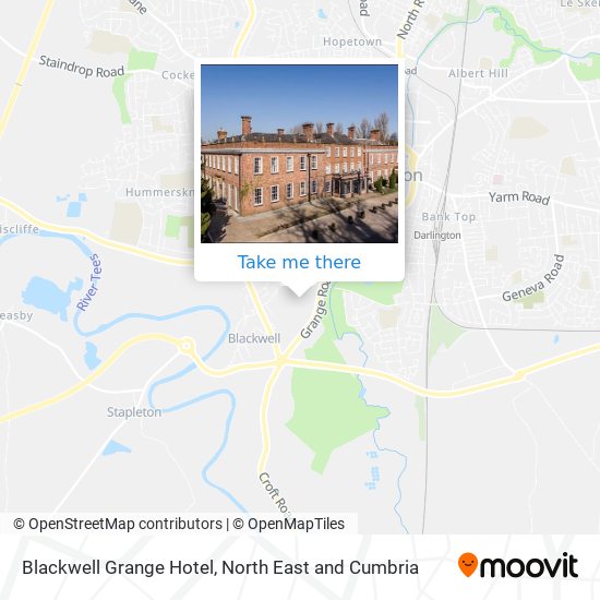 Blackwell Grange Hotel map