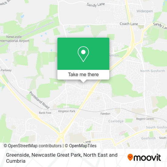 How to get to Greenside, Newcastle Great Park in Newcastle Upon Tyne by