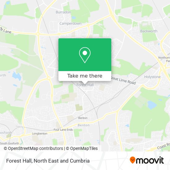Forest Hall map
