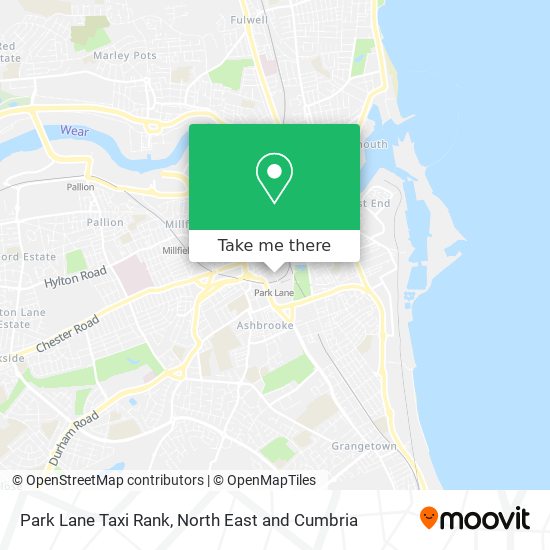 Park Lane Taxi Rank map