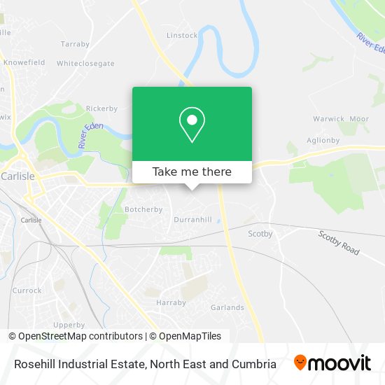 Rosehill Industrial Estate map