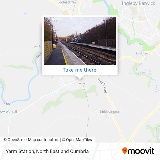 Yarm Station map