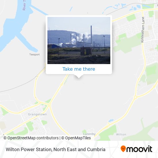 Wilton Power Station map