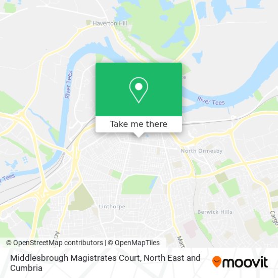 Map Of Middlesbrough Town Centre How To Get To Middlesbrough Magistrates Court By Bus Or Train?