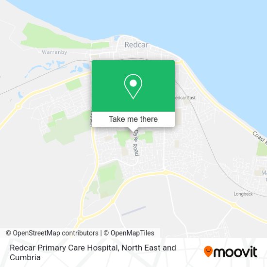 Redcar Primary Care Hospital map