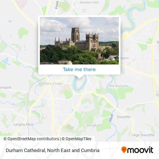 Durham Cathedral map