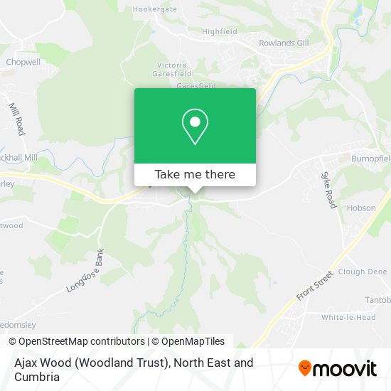 Ajax Wood (Woodland Trust) map