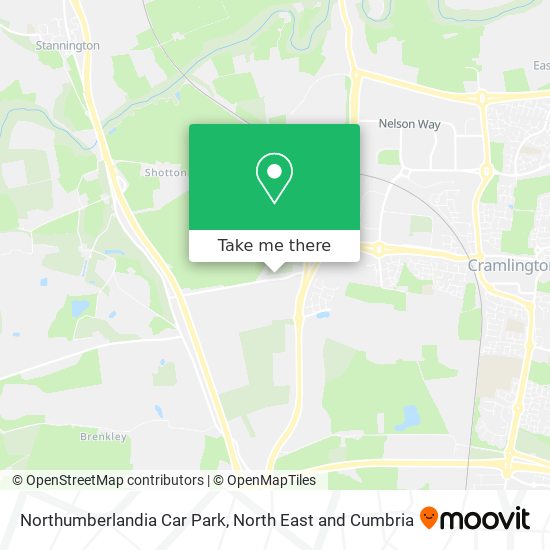 Northumberlandia Car Park map