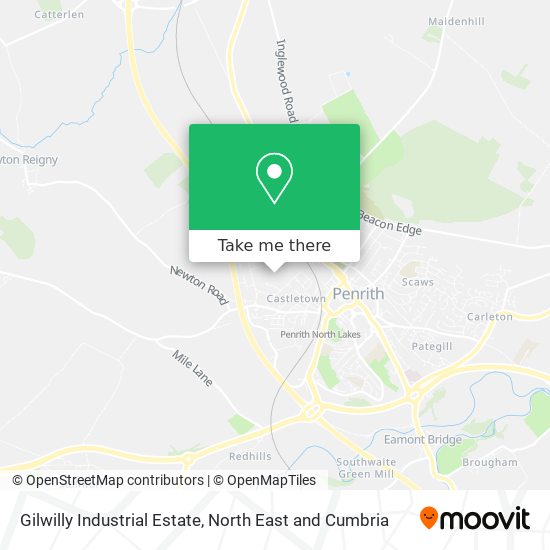 Gilwilly Industrial Estate map