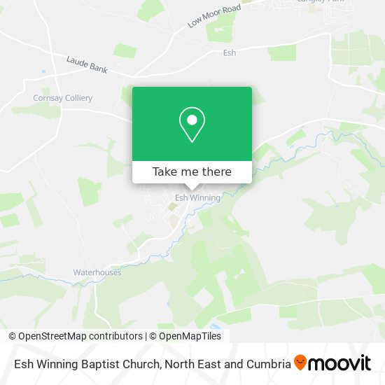 Esh Winning Baptist Church map