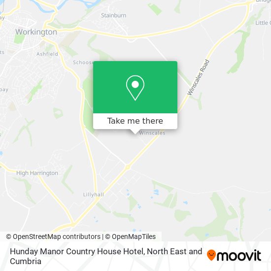 Hunday Manor Country House Hotel map