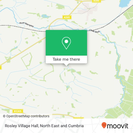 Rosley Village Hall map