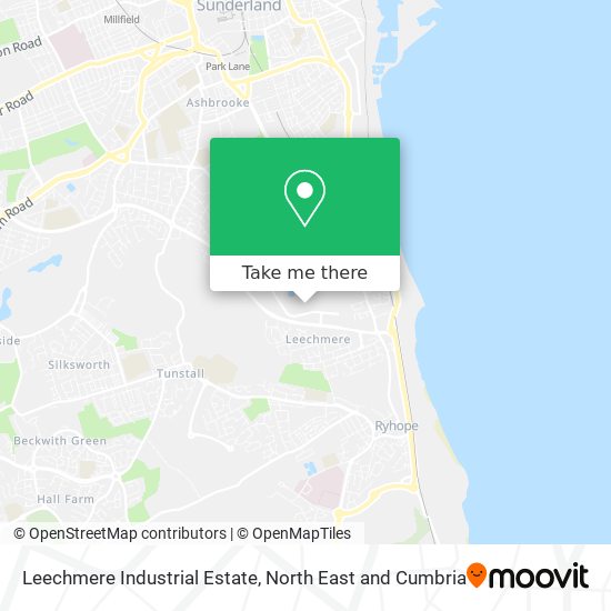 Leechmere Industrial Estate map