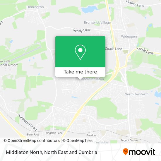 Middleton North map