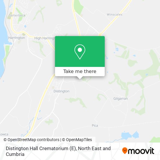 Distington Hall Crematorium (E) map
