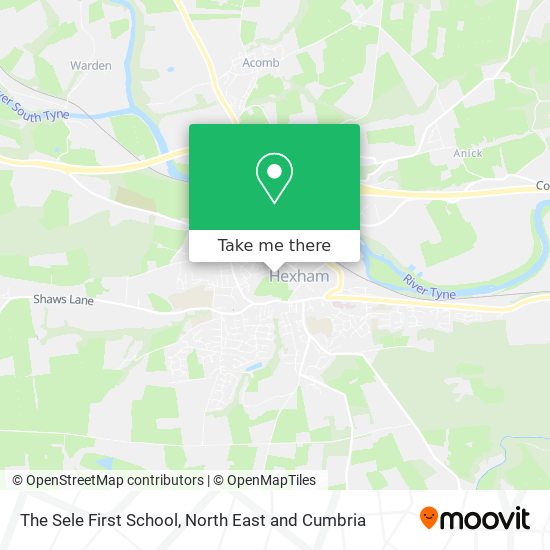 The Sele First School map
