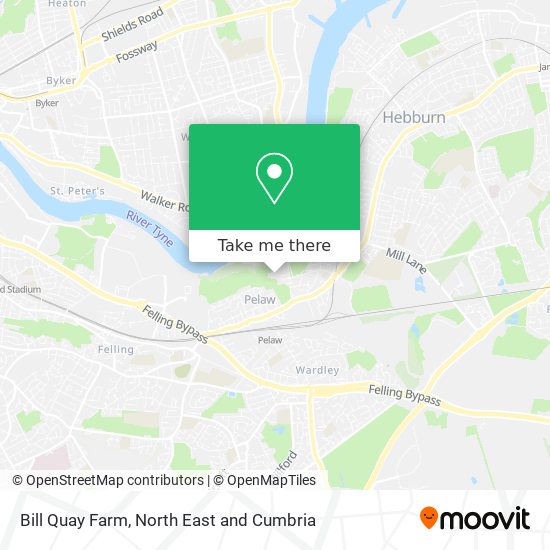 Bill Quay Farm map