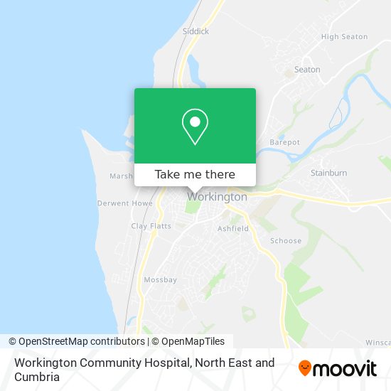 Workington Community Hospital map