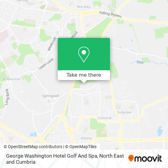 George Washington Hotel Golf And Spa map