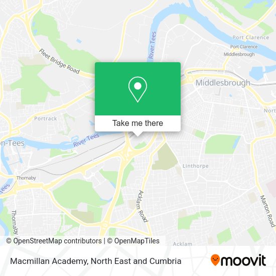 Macmillan Academy map