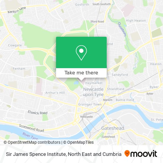 Sir James Spence Institute map