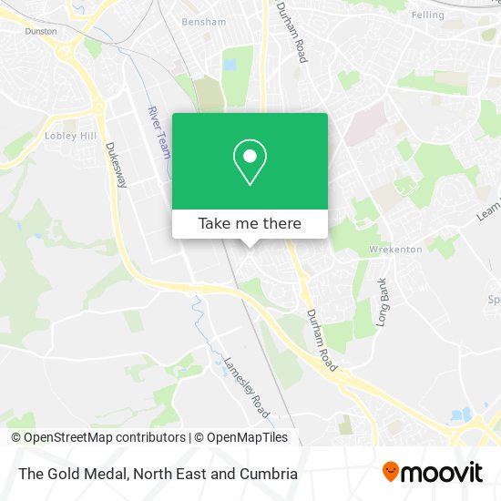 The Gold Medal map